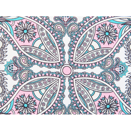 Conjunto de 3 almofadas de jardim TIDE Sólido Padrão oriental 45 x 45 cm Multicolor