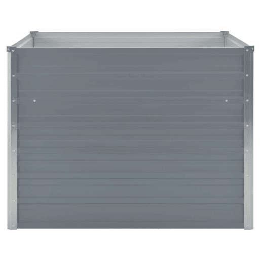 Floreira 100 x 100 x 77 cm aço galvanizado cinza 02_0000788