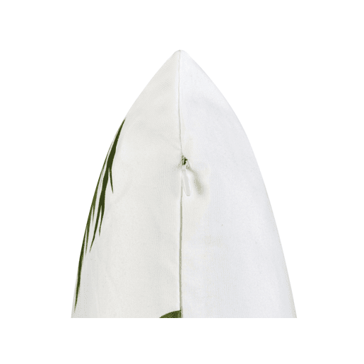 Conjunto de 2 almofadas de jardim SEASIDE Padrão de plantas 45 x 45 cm Verde