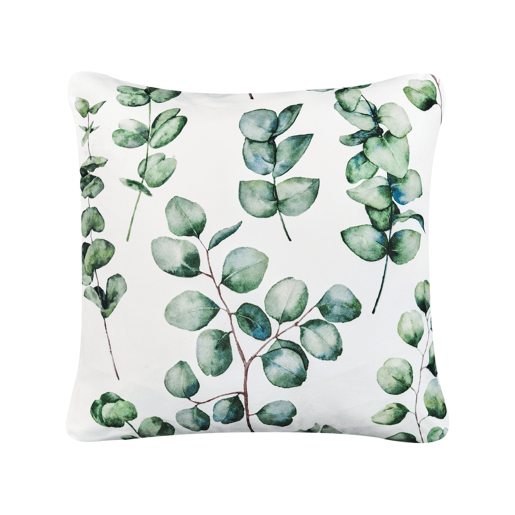 Conjunto de 2 almofadas de jardim BOSQUE Padrão de plantas 45 x 45 cm Verde