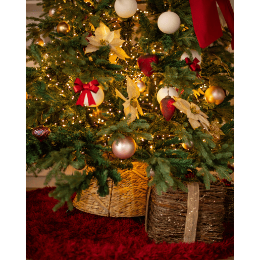 Saia para árvore de Natal SAPIN Flor de Jacinto Natural 45 cm