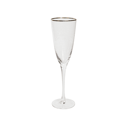 Conjunto de 4 flutes de champanhe TOPAZ 250 ml Transparente