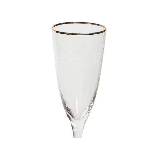 Conjunto de 4 flutes de champanhe TOPAZ 250 ml Transparente