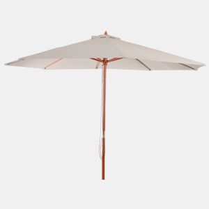 Guarda-sol de jardim Ø 3m poliéstermadeira creme 04_0003823