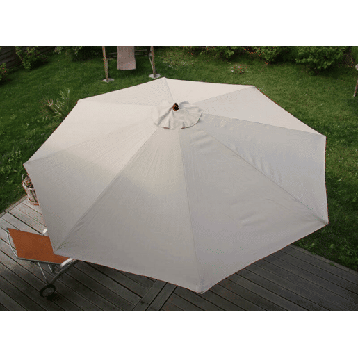 Guarda-sol de jardim Ø 3m poliéstermadeira creme 04_0003823
