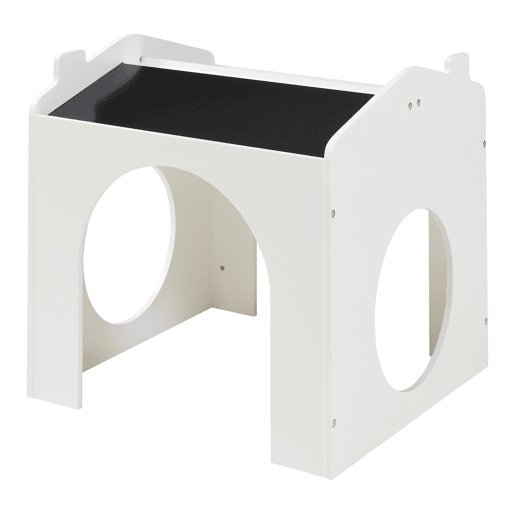 Conjunto de mesa para crianças Romso com 2 cadeiras aspecto de casa Branco en.casa