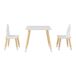 Juego infantil de mesa y 2 sillas Hovle MDF en forma de nubes 60 Juego infantil de mesa y 2 sillas Hovle MDF en forma de nubes 60 Blanco
