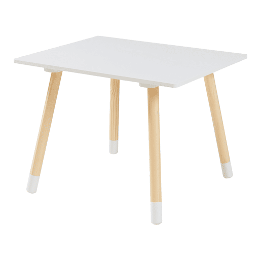 Conjunto mesa e 2 cadeiras para crianças Hovle design de nuvens Blanco en.casa