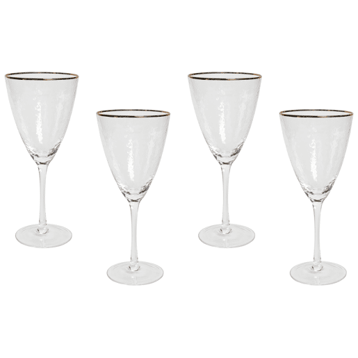 Conjunto de 4 copos de vinho TOPAZ 380 ml Transparente