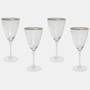 Conjunto de 4 copos de vinho TOPAZ 380 ml Transparente