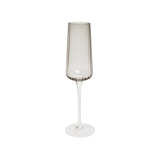 Conjunto de 4 flutes de champanhe QUARTZ 230 ml Cinzento Conjunto de 4 flutes de champanhe QUARTZ 230 ml Cinzento