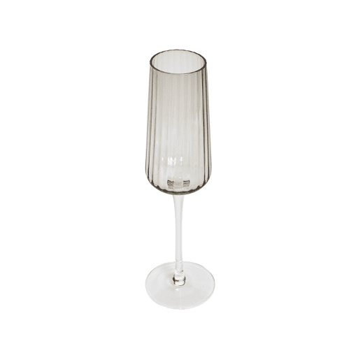 Conjunto de 4 flutes de champanhe QUARTZ 230 ml Cinzento Conjunto de 4 flutes de champanhe QUARTZ 230 ml Cinzento