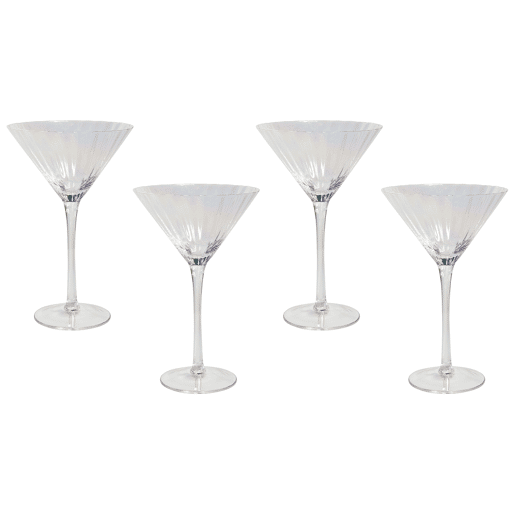 Conjunto de 4 copos para martini MORGANITE 220 ml Transparente