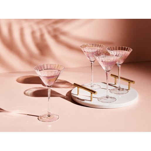 Conjunto de 4 copos para martini MORGANITE 220 ml Transparente