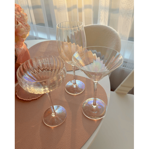Conjunto de 4 copos para martini MORGANITE 220 ml Transparente