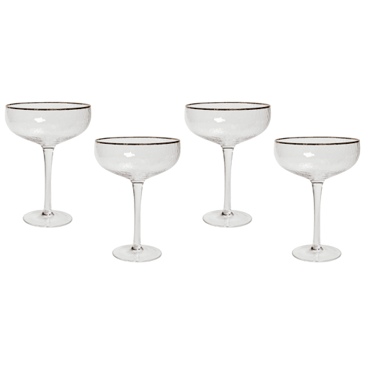 Conjunto de 4 copos de champanhe TOPAZ 450 ml Transparente Conjunto de 4 copos de champanhe TOPAZ 450 ml Transparente