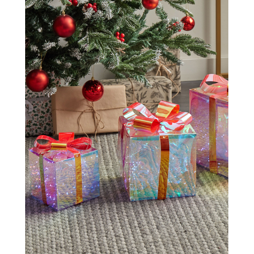 Conjunto de 3 decorações natalícias LED multicolor 25 cm CAPELLA Conjunto de 3 decorações natalícias LED multicolor 25 cm CAPELLA