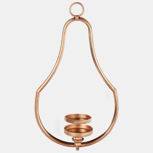 Castiçal de parede BAZARNES Metal 45 cm Dourado