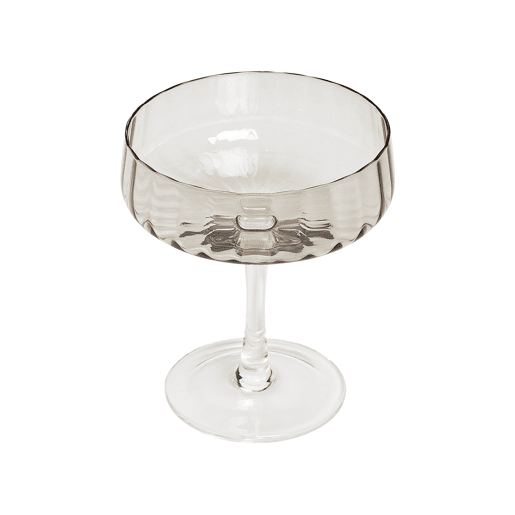 Conjunto de 4 copos de champanhe QUARTZ 170 ml Cinzento Conjunto de 4 copos de champanhe QUARTZ 170 ml Cinzento