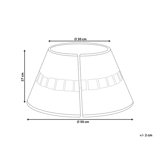 Saia para árvore de Natal MARCHE Alga Natural 50 cm