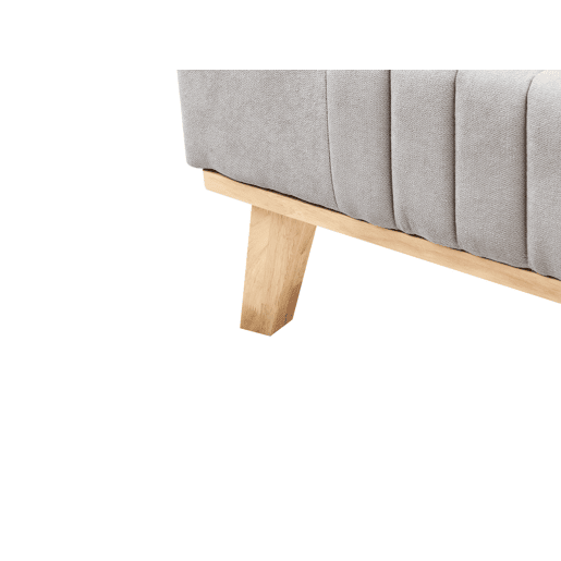 Cama Chenille TALENCE 180 x 200 cm Cinzento claro