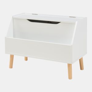 Caixa de brinquedos Aavanrar com tampa 60 x 30 x 43 cm Branco en.casa