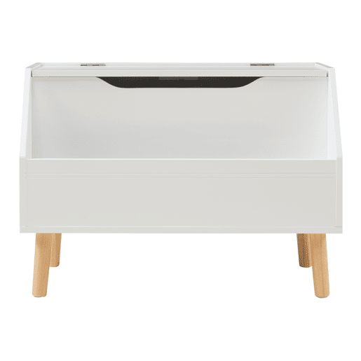 Caixa de brinquedos Aavanrar com tampa 60 x 30 x 43 cm Branco en.casa
