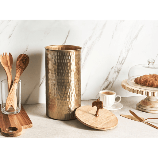 Recipiente ASWAN Metal Dourado