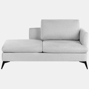 Chaise longue à direita SIEVOZ Tecido Cinzento claro