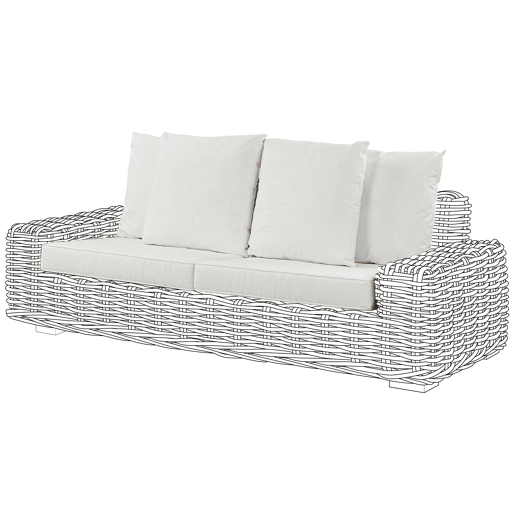 Conjunto de capas para almofadas FORLI Branco Conjunto de capas para almofadas FORLI Branco