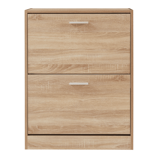 Sapateira Sykkylven 81x63x24 cm com 2 abas Carvalho Sonoma en.casa