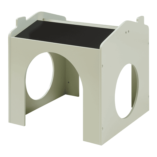 Conjunto de mesa para crianças Romso com 2 cadeiras aspecto de casa Verde en.casa