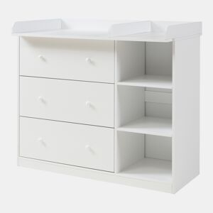 Trocador Beldinupp com tapete muda-fraldas amovível 93 x 110 x 55 cm Branco en.casa