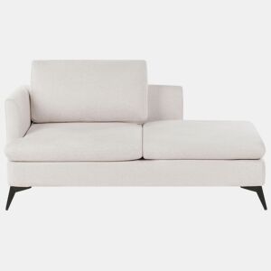 Chaise longue à esquerda SIEVOZ Tecido Creme claro
