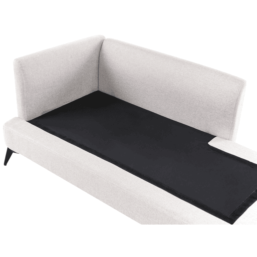 Chaise longue à esquerda SIEVOZ Tecido Creme claro