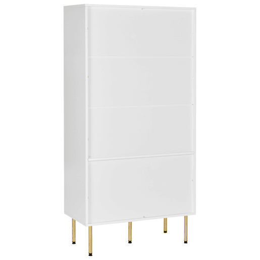 Armário com vitrine MILORA 80 cm Branco Armário com vitrine MILORA 80 cm Branco