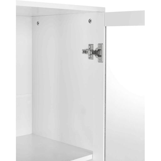Armário com vitrine MILORA 80 cm Branco Armário com vitrine MILORA 80 cm Branco