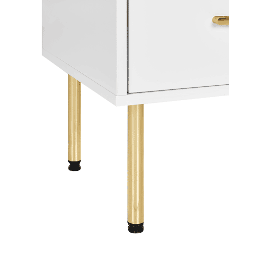 Armário com vitrine MILORA 80 cm Branco Armário com vitrine MILORA 80 cm Branco