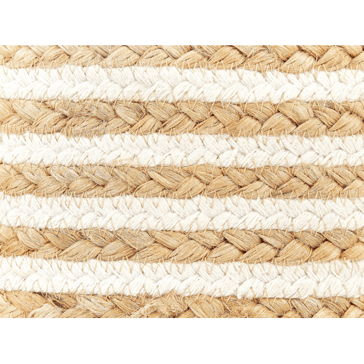 Pufe RESAFA Juta Branco Creme 40 cm 40 cm 40 cm