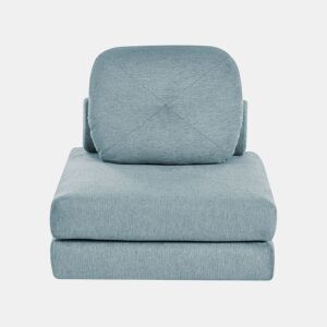 Sofá-cama individual OLDEN Tecido Azul claro