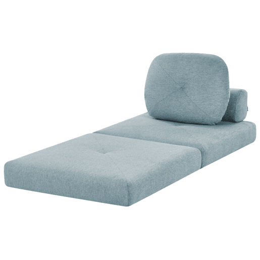 Sofá-cama individual OLDEN Tecido Azul claro