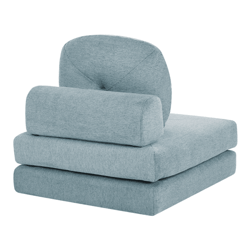 Sofá-cama individual OLDEN Tecido Azul claro