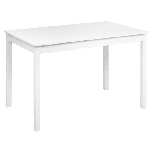 Mesa de jantar BARLEE Branco 120 cm 75 cm Madeira de chopo