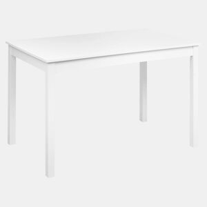 Mesa de jantar BARLEE Branco 120 cm 75 cm Madeira de chopo