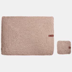 Conjunto de individuais e bases para copos SALTBUSH Natural Juta