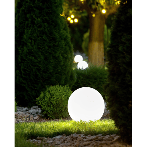 Candeeiro esférico LED de exterior JOCOY Branco