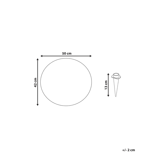 Candeeiro esférico LED de exterior JOCOY Branco