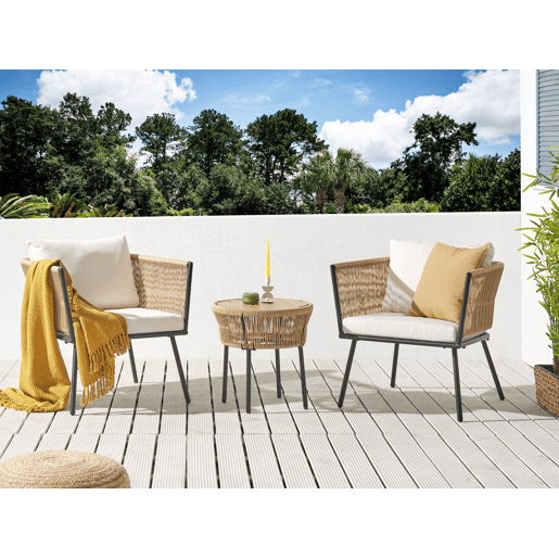 Conjunto de capas para almofadas GARGANO Creme claro