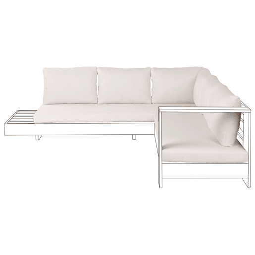 Conjunto de capas para almofadas MARETTIMO Branco creme