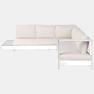 Conjunto de capas para almofadas MARETTIMO Branco creme